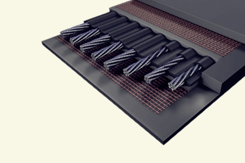 Băng tải cao su cốt sợi cáp thép